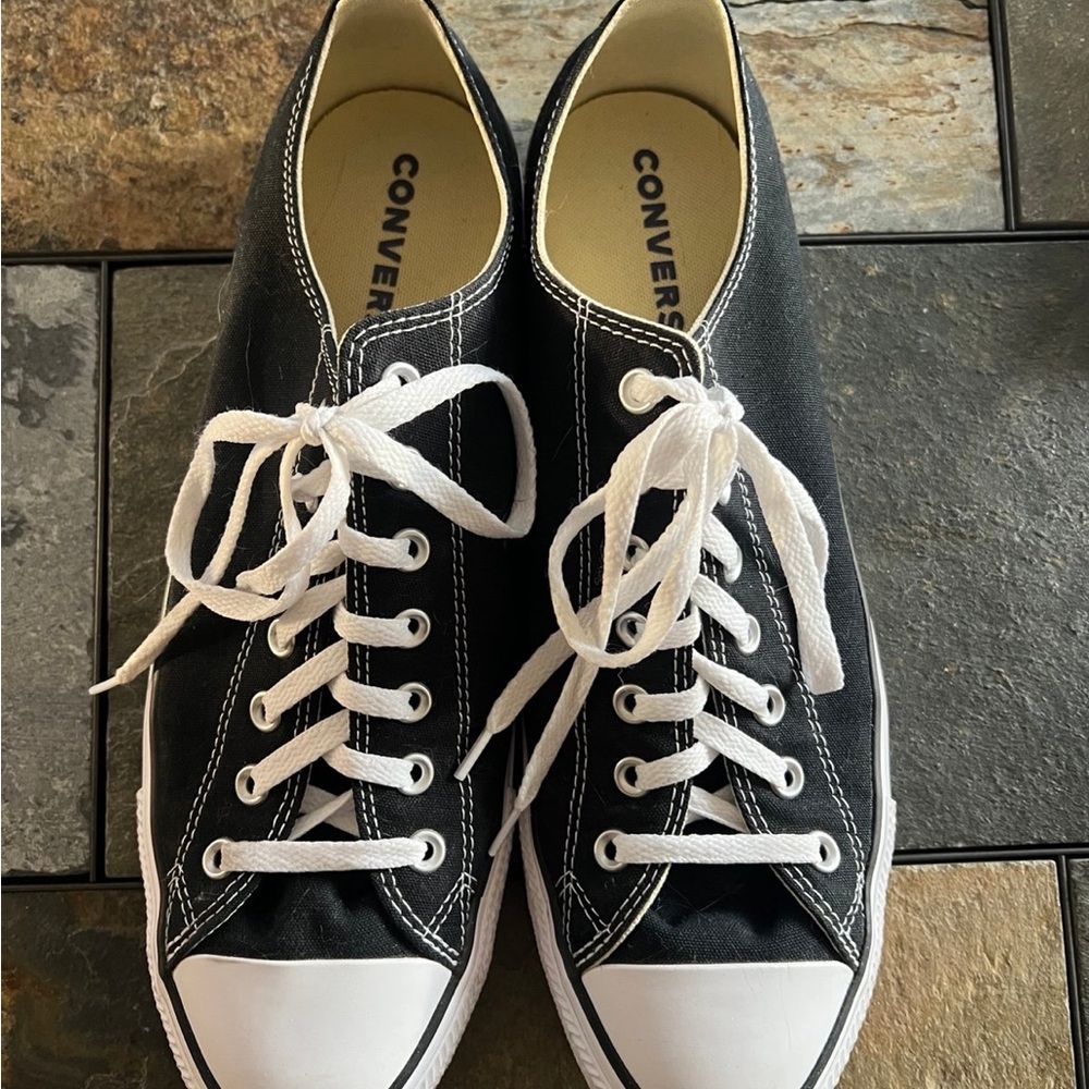 Converse All Star Men's Black Canvas Low Top Sneakers